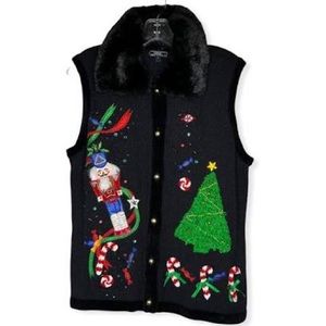 Ugly Christmas Sweater Vest via Dillard’s